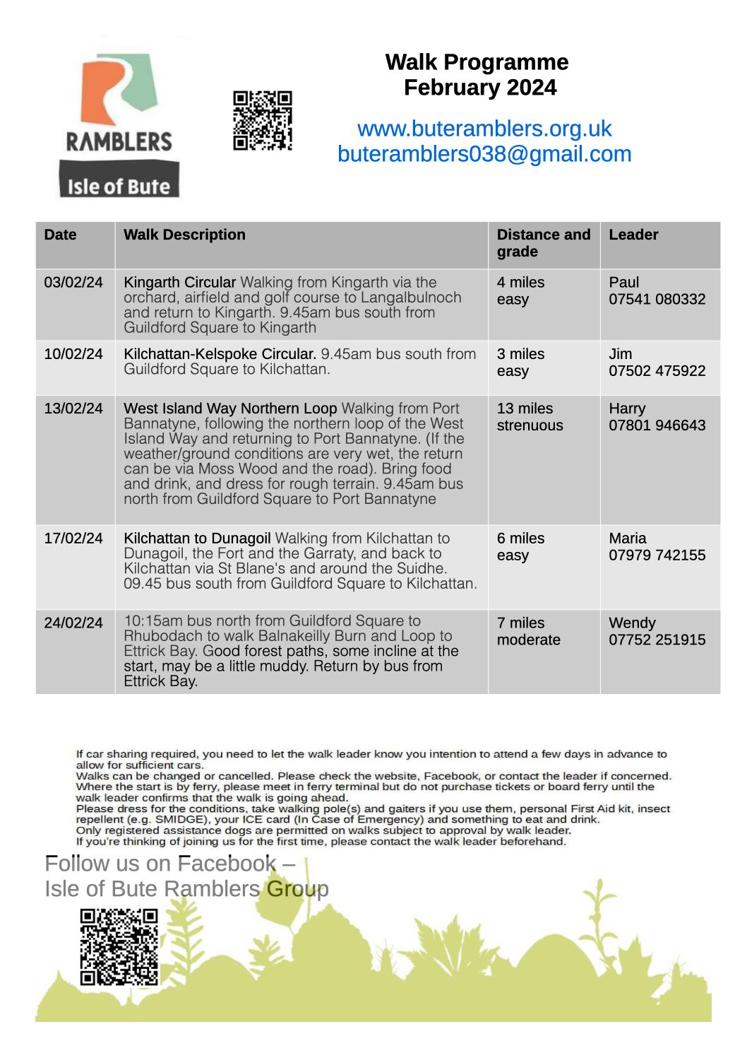 Feb 2024 walk programme